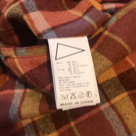 PILGRIM Reversible WOOL jacket BKLYN Navy & Plaid - Picture 9 of 12